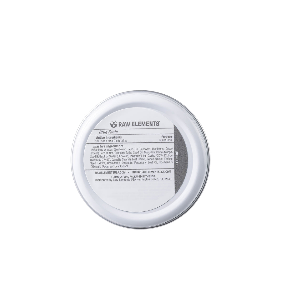 Raw Elements Tinted Face Moisturizer SPF 30 COCONUT Raw ElementsUSA